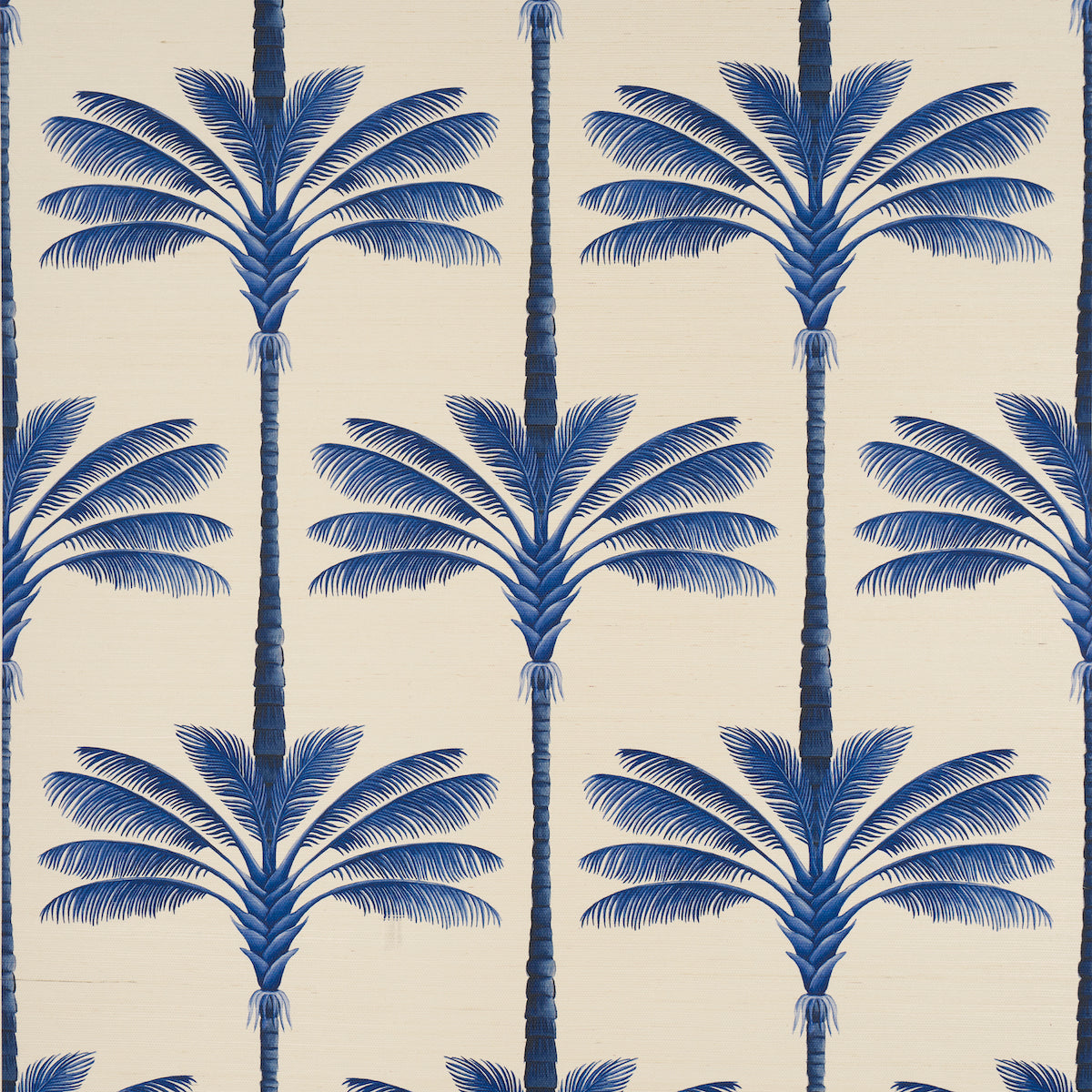 A Palm Is A Palm Sisal wallpaper in indigo palm grove color - pattern number 5016962 - by Schumacher in the Johanna Ortiz collection