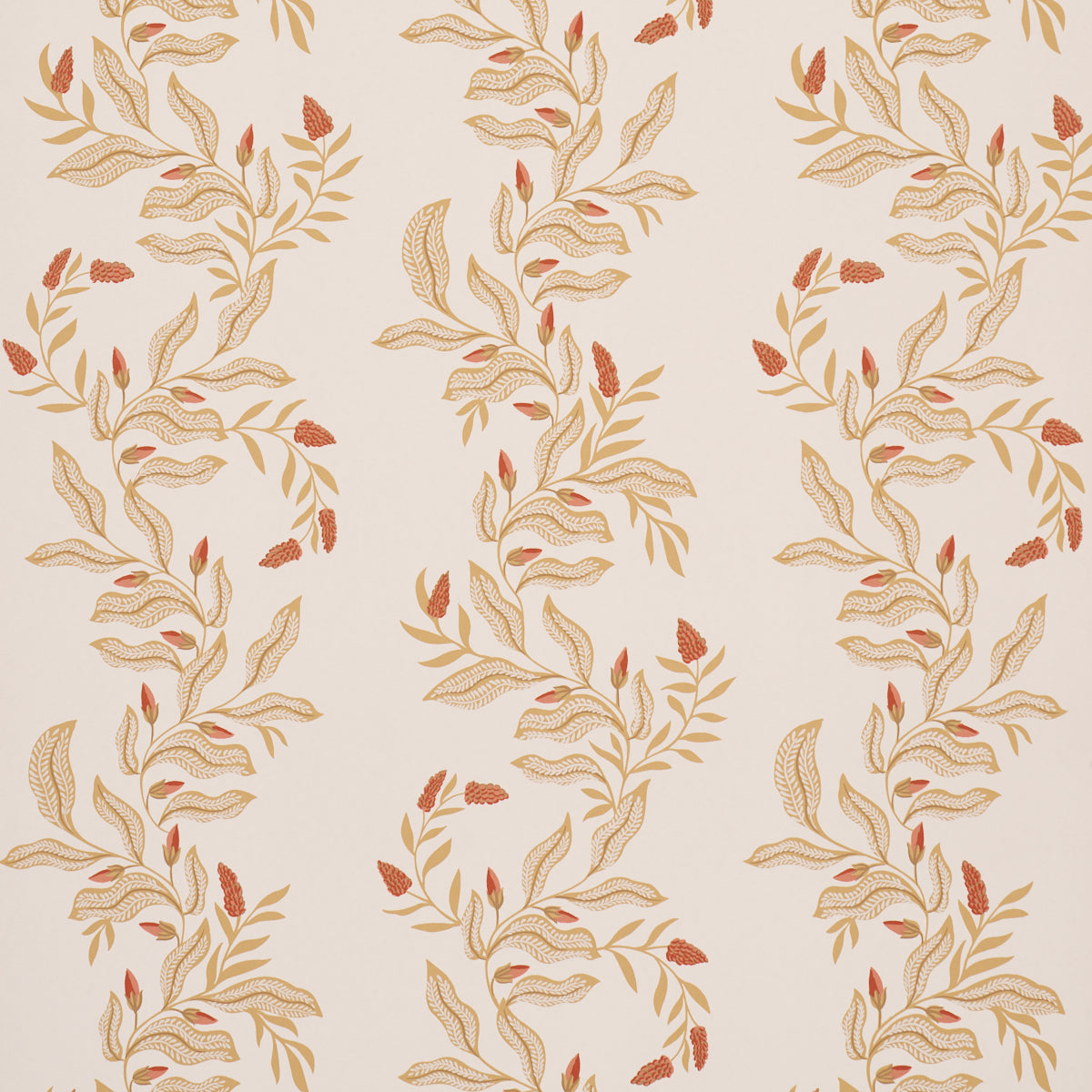 Vagary Vines Wallpaper in honeycomb color - pattern number 5016972 - by Schumacher in the Laura Gonzalez collection