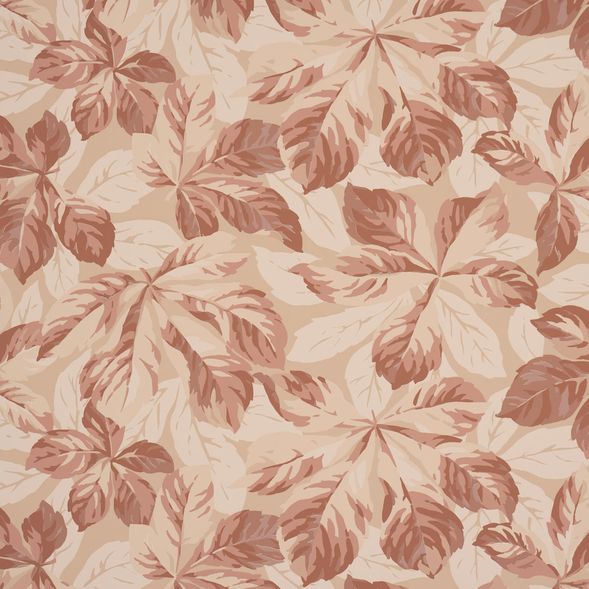 Arboreal Handprint Wallpaper in spice color - pattern number 5016982 - by Schumacher in the Schumacher Classics collection