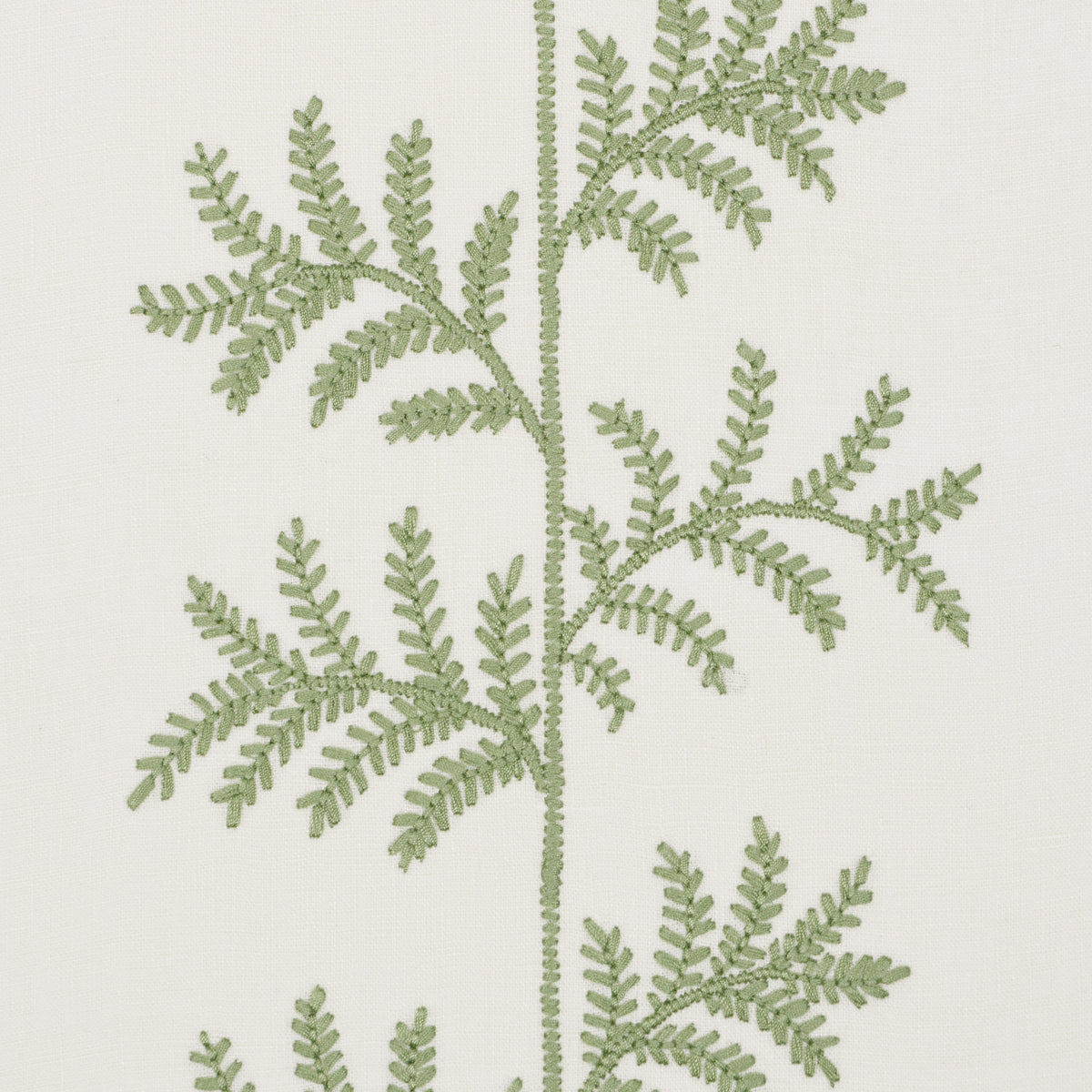 Eloise Embroidery Wallpaper in sage color - pattern number 5017100 - by Schumacher in the New Traditional collection