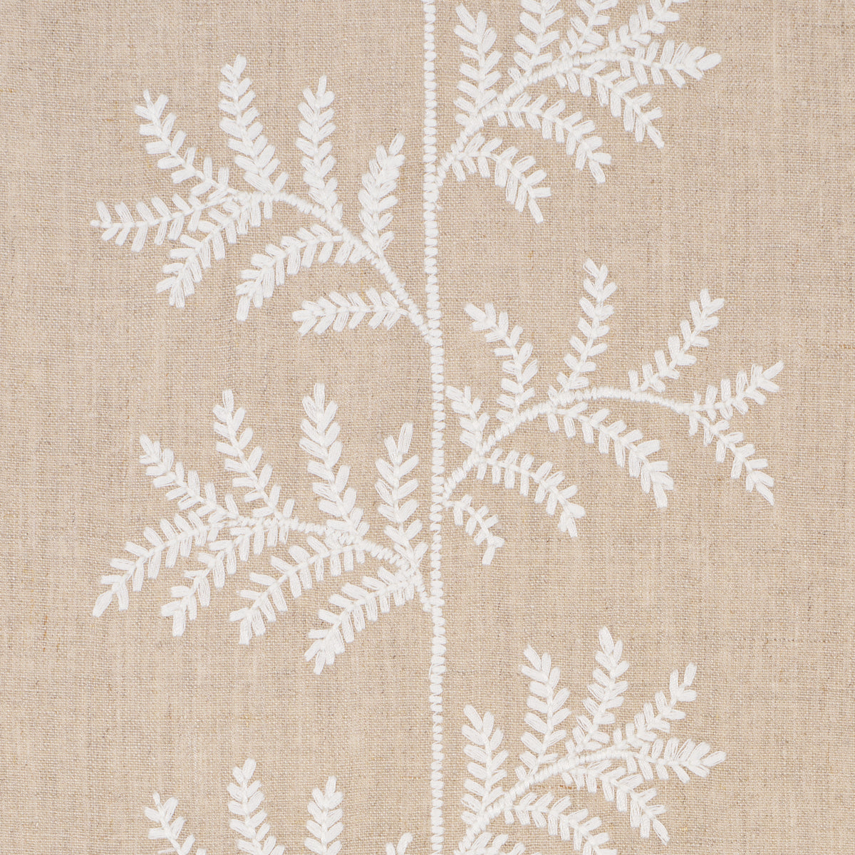 Eloise Embroidery Wallpaper in natural color - pattern number 5017101 - by Schumacher in the New Traditional collection
