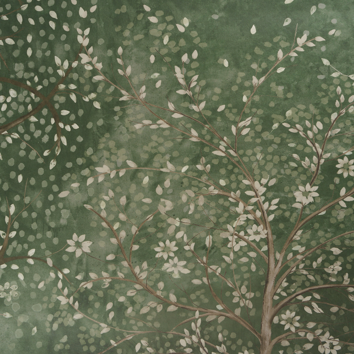 Psalm 3 Panel Set Wallpaper in cypress color - pattern number 5017140 - by Schumacher in the Colette Cosentino collection