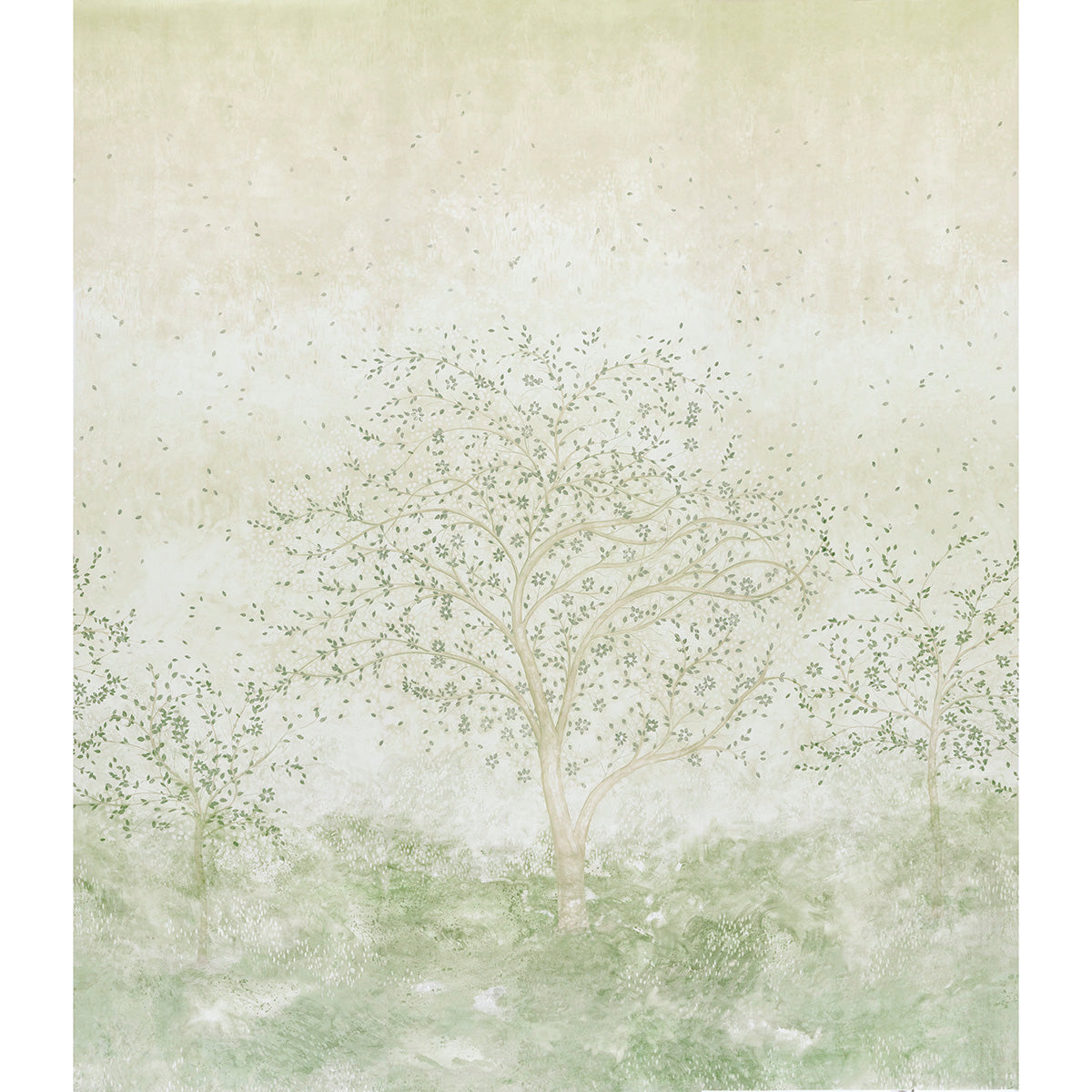 Psalm 3 Panel Set Wallpaper in alabaster color - pattern number 5017141 - by Schumacher in the Colette Cosentino collection