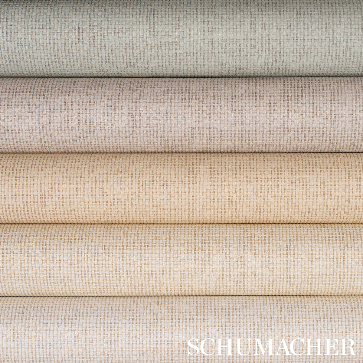 Paperweave Vinyl Wallpaper in alabaster color - pattern number 5017250 - by Schumacher in the Schumacher Utility collection