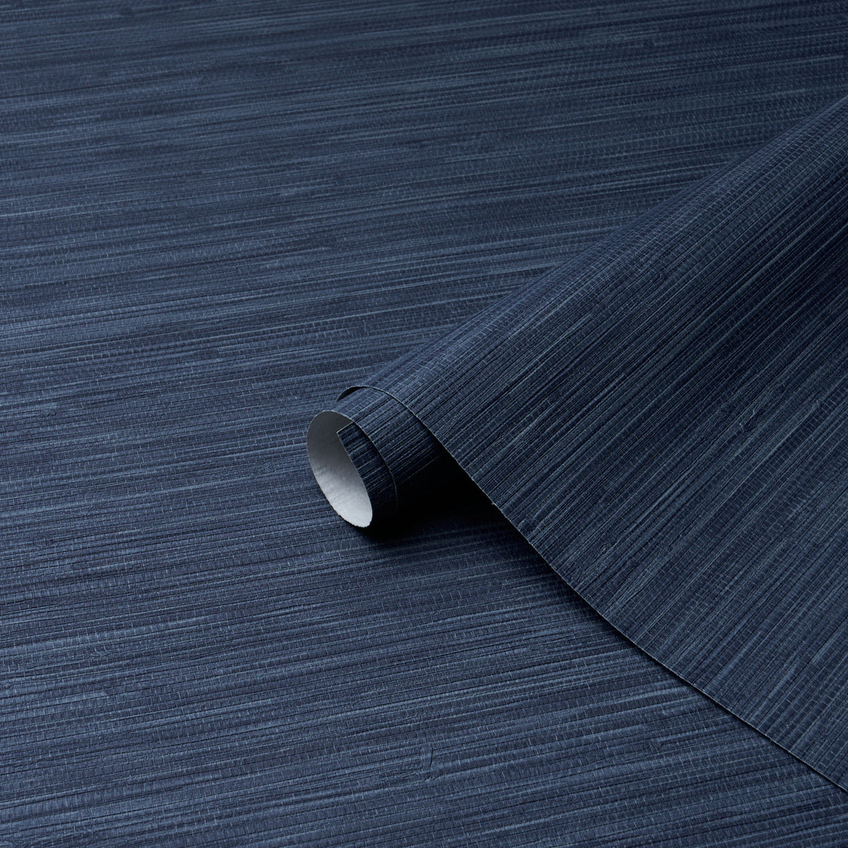 Horizon Grasscloth Vinyl Wallpaper in indigo color - pattern number 5017277 - by Schumacher in the Schumacher Utility collection