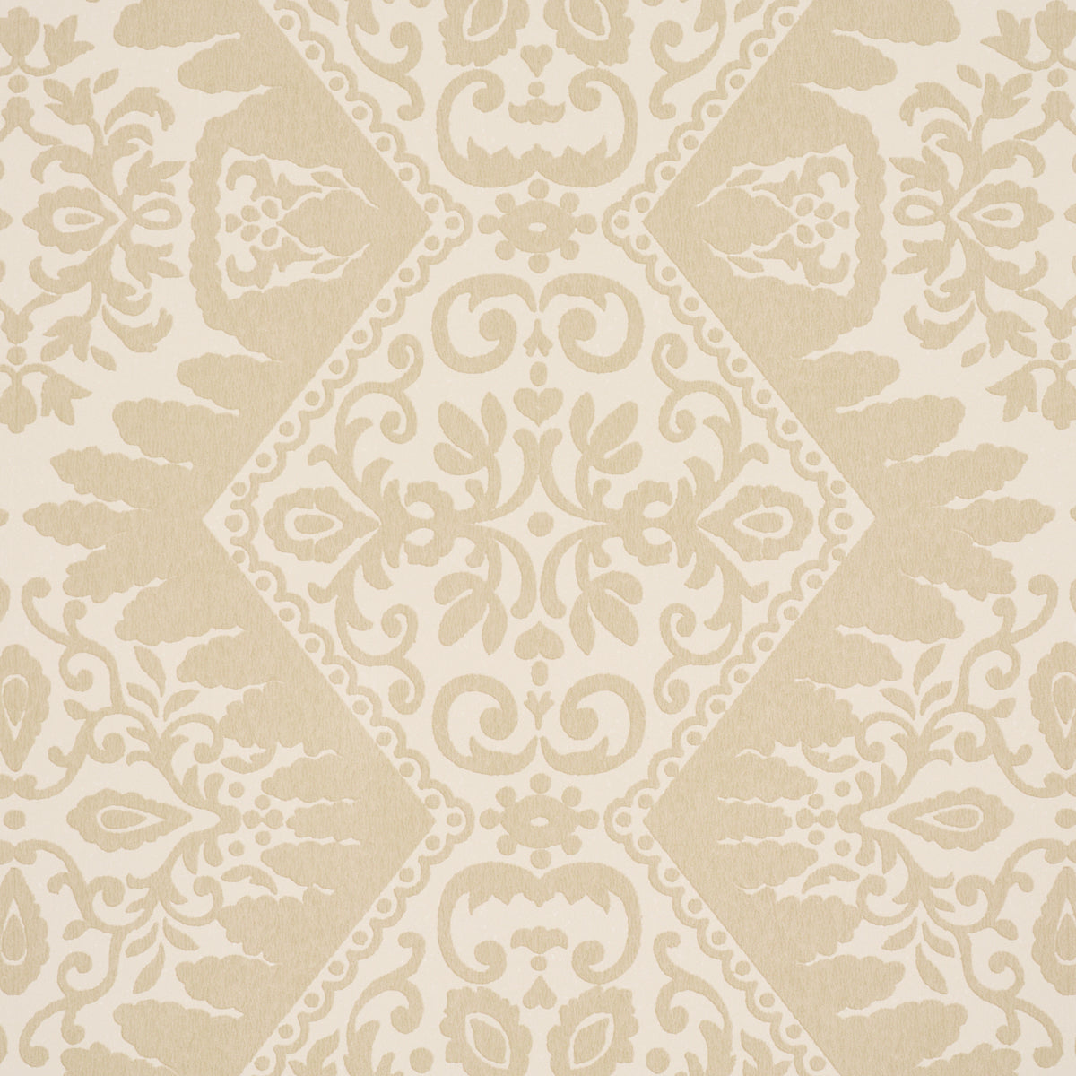 Berkeley Wallpaper in wheat color - pattern number 5017311 - by Schumacher in the Williamsburg collection