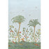 Spotswood Crewel 2 Panel Set Wallpaper in sky color - pattern number 5017322 - by Schumacher in the Williamsburg collection