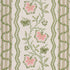 Parvati Floral Stripe Wallpaper in petal color - pattern number 5017330 - by Schumacher in the Williamsburg collection
