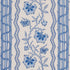 Parvati Floral Stripe Wallpaper in delft color - pattern number 5017332 - by Schumacher in the Williamsburg collection
