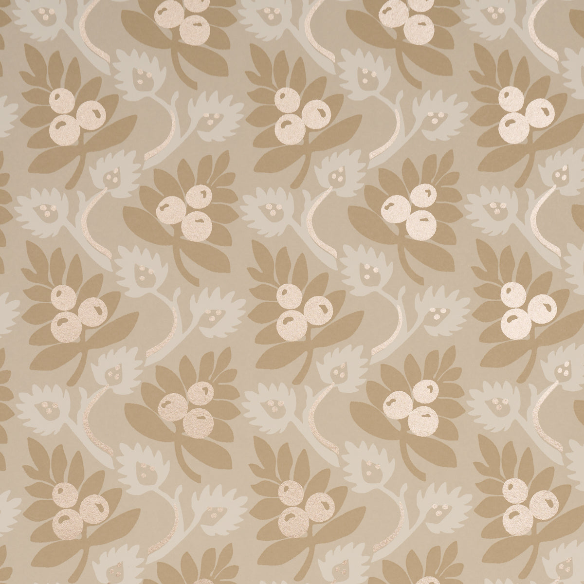 Custis Orchard Wallpaper in twig color - pattern number 5017340 - by Schumacher in the Williamsburg collection