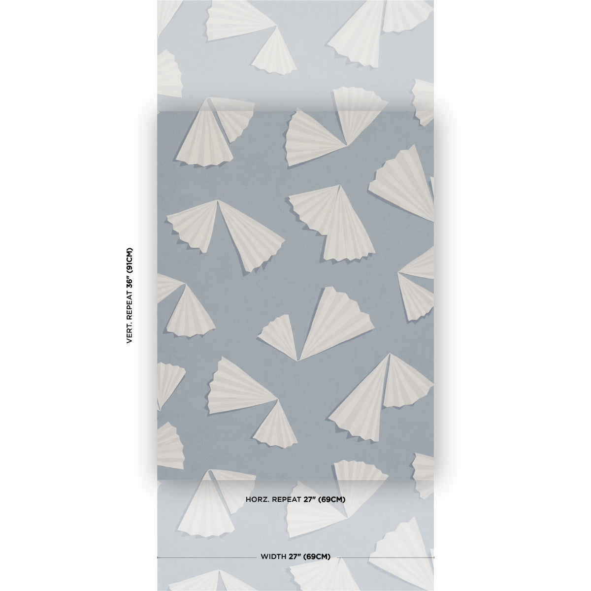 Antoinette Wallpaper in mist color - pattern number 5017351 - by Schumacher in the Backdrop I collection