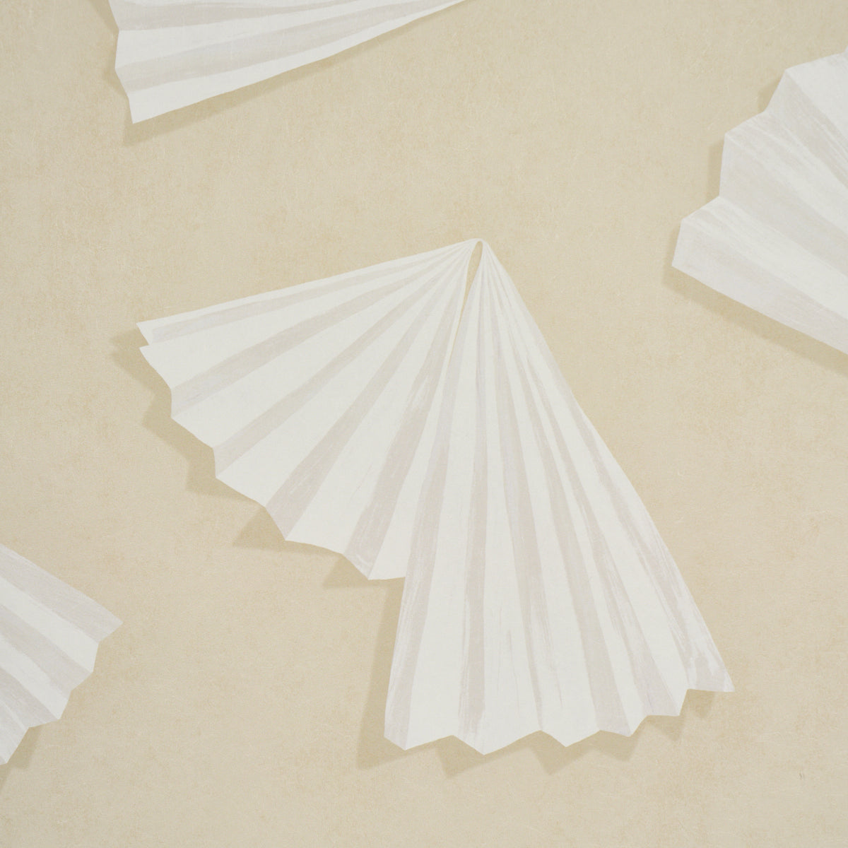 Antoinette Wallpaper in warm white color - pattern number 5017352 - by Schumacher in the Backdrop I collection