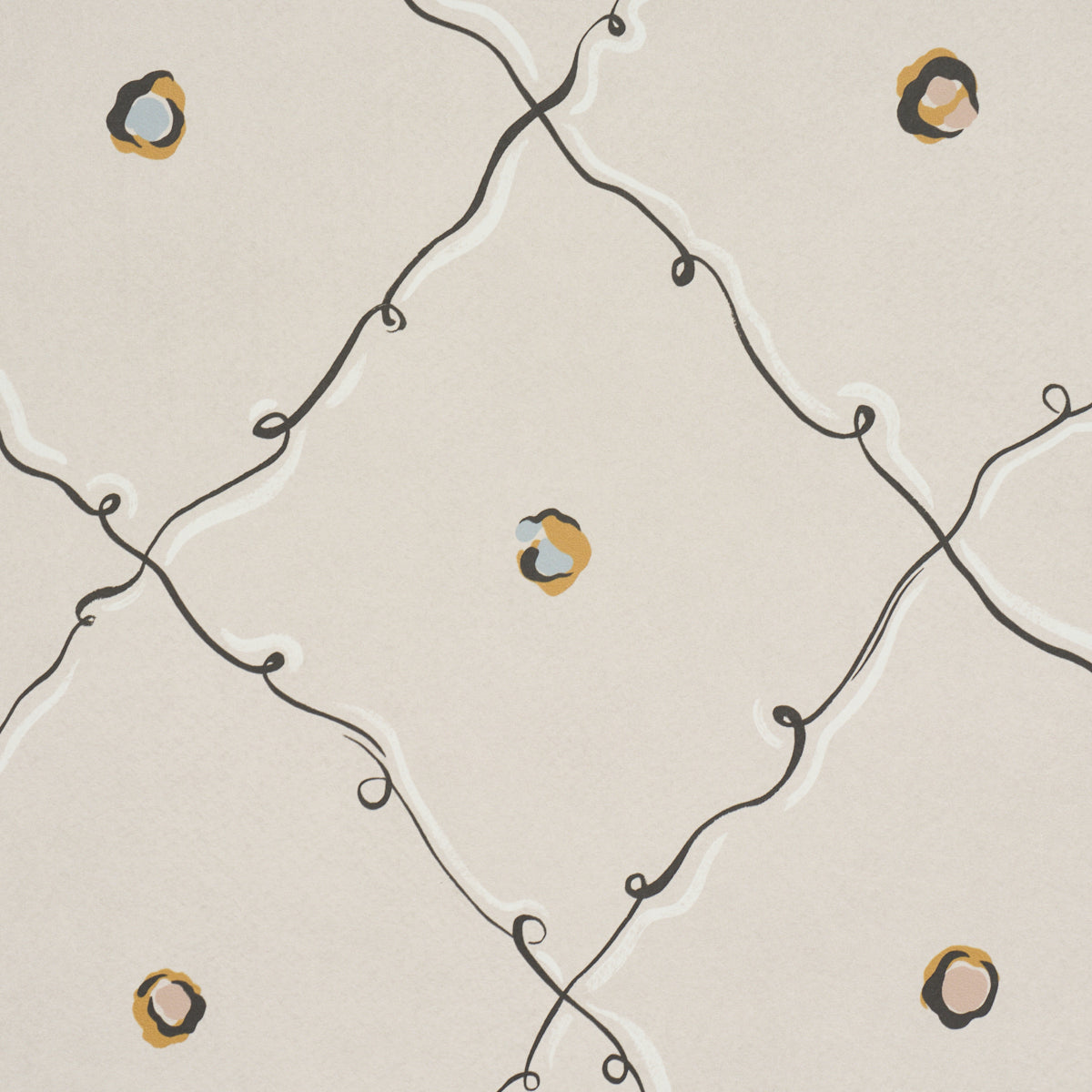 Colette Wallpaper in light beige color - pattern number 5017371 - by Schumacher in the Backdrop I collection