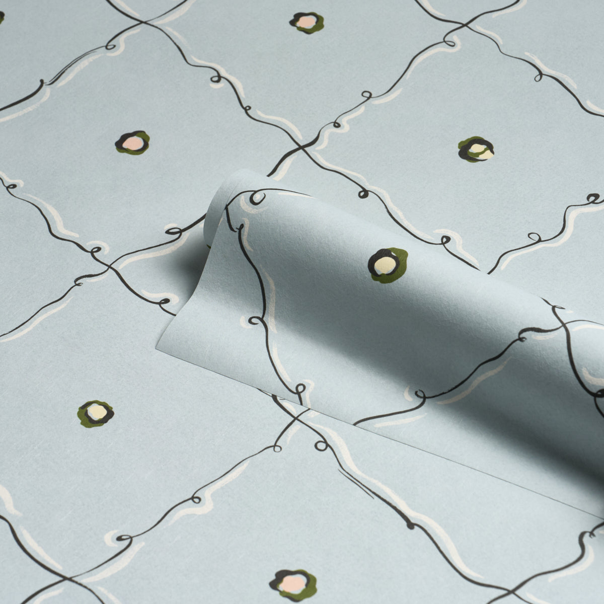 Colette Wallpaper in air color - pattern number 5017372 - by Schumacher in the Backdrop I collection