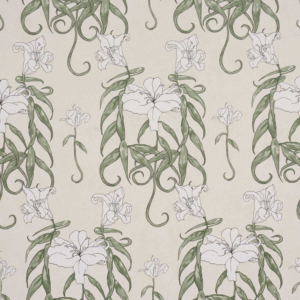 Lady Lilith Wallpaper in off white color - pattern number 5017381 - by Schumacher in the Backdrop I collection