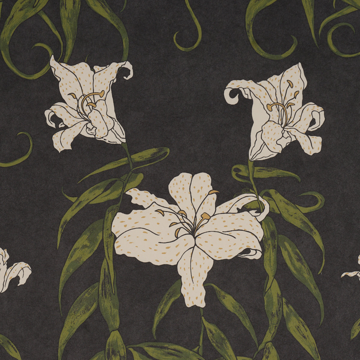 Lady Lilith Wallpaper in carbon color - pattern number 5017382 - by Schumacher in the Backdrop I collection