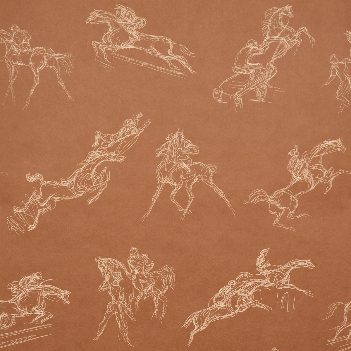 Tanbark Wallpaper in earthy brown color - pattern number 5017390 - by Schumacher in the Backdrop I collection