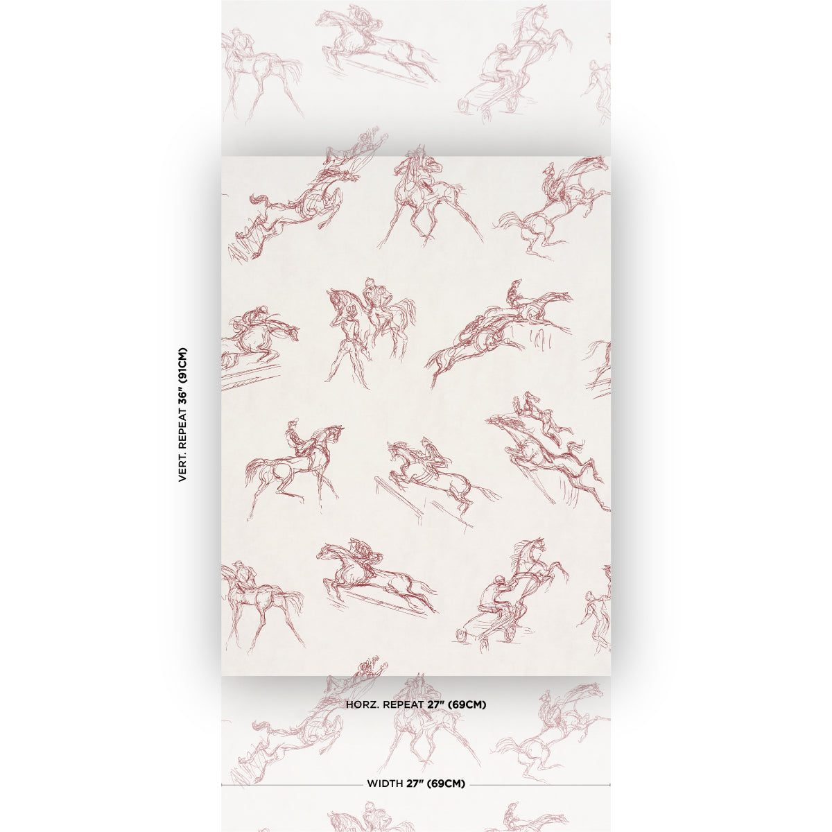 Tanbark Wallpaper in dark red color - pattern number 5017391 - by Schumacher in the Backdrop I collection