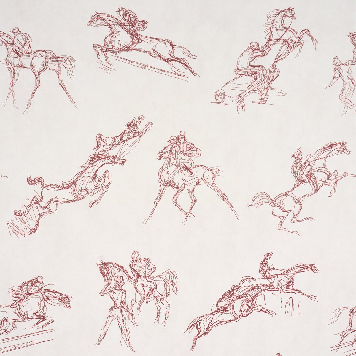 Tanbark Wallpaper in dark red color - pattern number 5017391 - by Schumacher in the Backdrop I collection