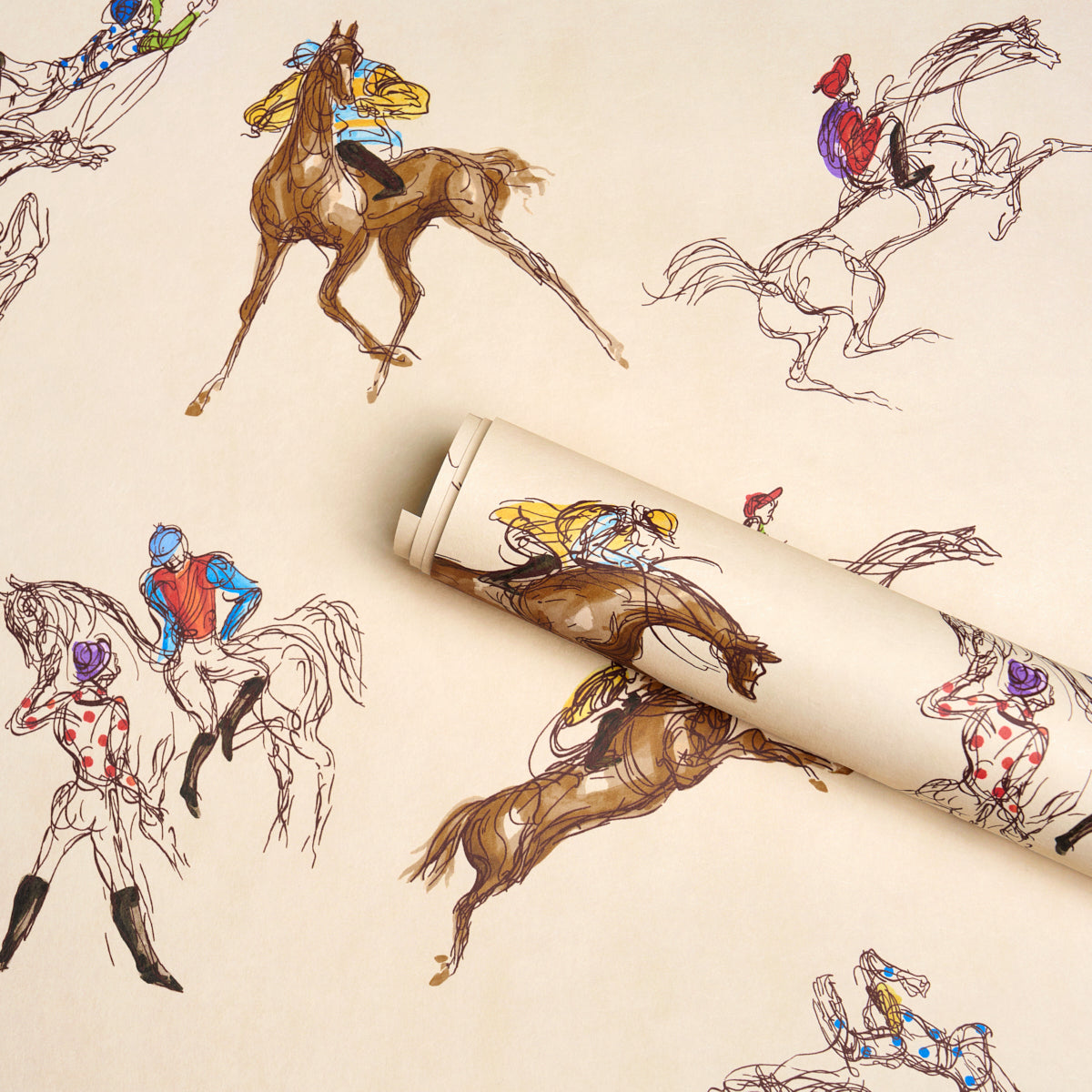 Tanbark Multi Wallpaper in multi color - pattern number 5017400 - by Schumacher in the Backdrop I collection