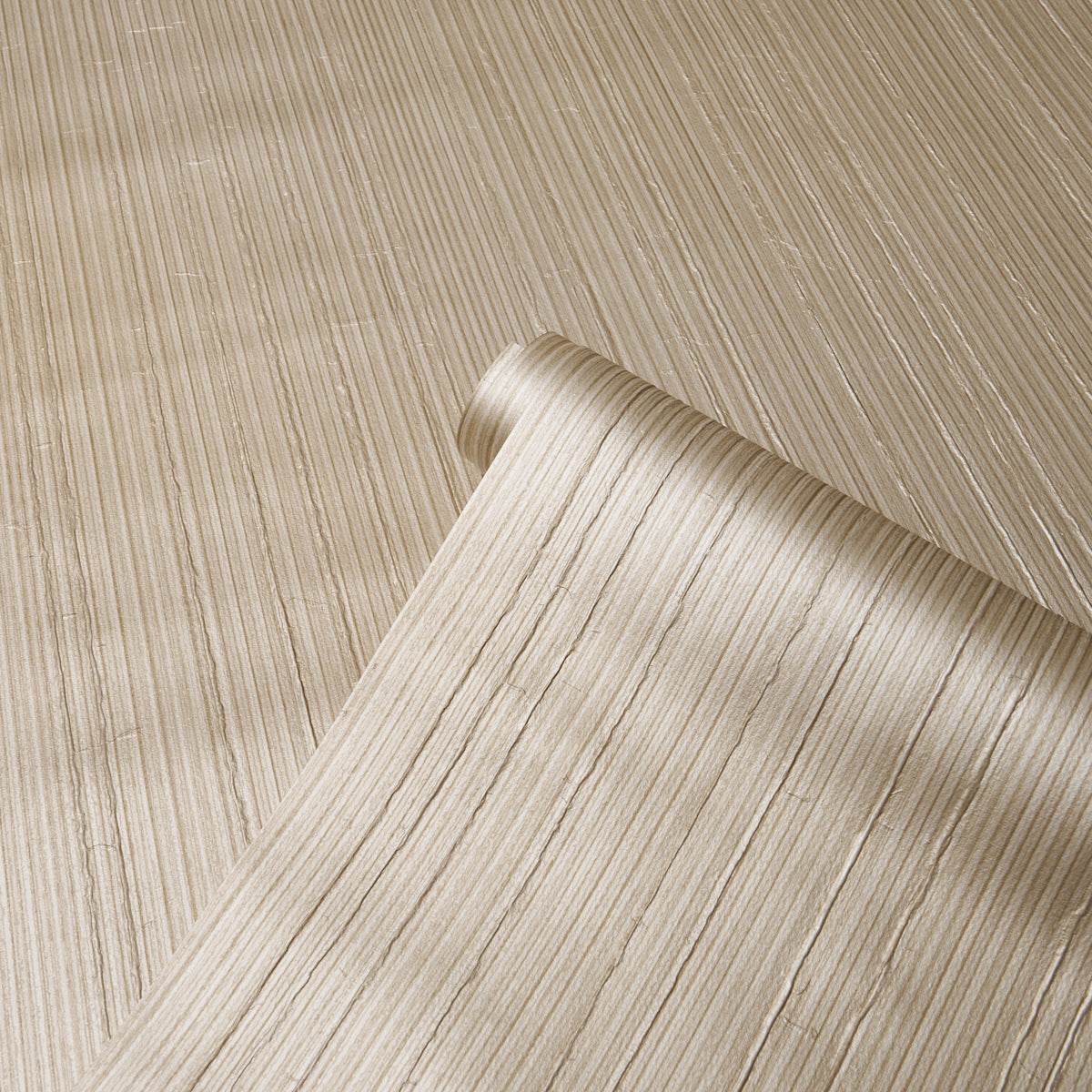 Rimini Rib Vinyl Wallpaper in champagne color - pattern number 5017471 - by Schumacher in the Schumacher Utility collection
