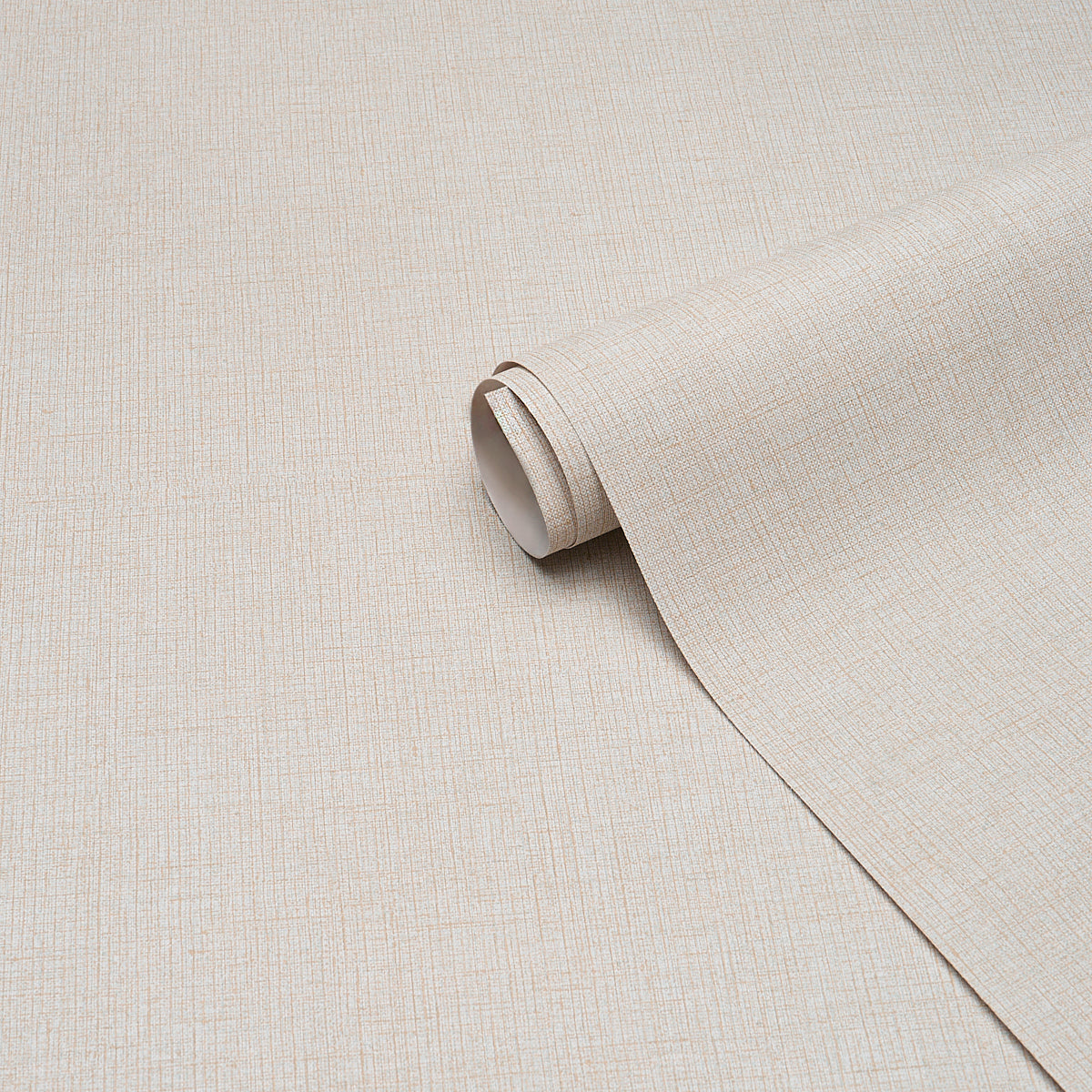 Banbridge Linen Vinyl Wallpaper in oat color - pattern number 5017490 - by Schumacher in the Schumacher Utility collection