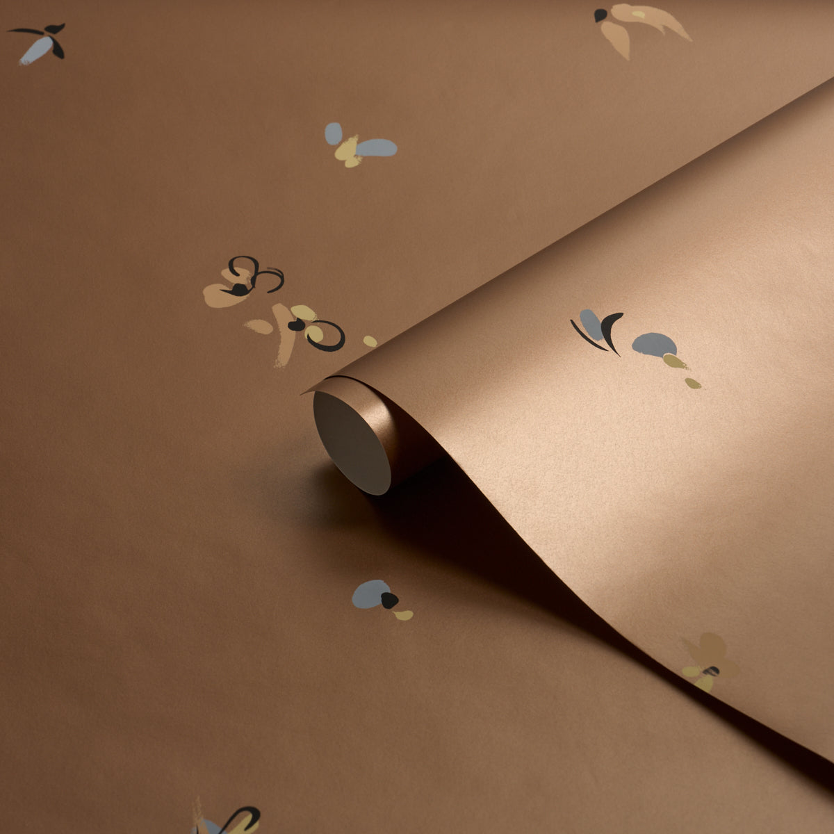La Belle Wallpaper in copper color - pattern number 5017510 - by Schumacher in the Backdrop I collection