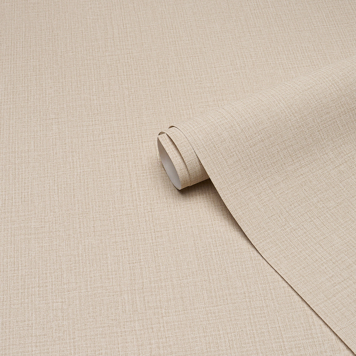 Campagne Linen Vinyl Wallpaper in flax color - pattern number 5017521 - by Schumacher in the Schumacher Utility collection