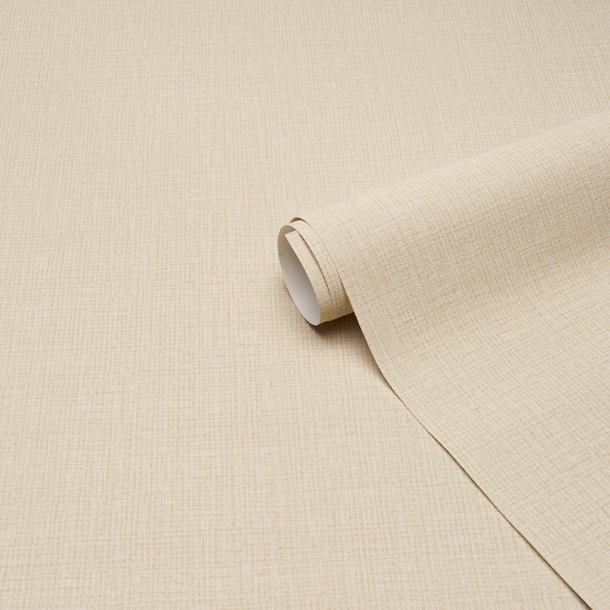 Campagne Linen Vinyl Wallpaper in sand color - pattern number 5017522 - by Schumacher in the Schumacher Utility collection