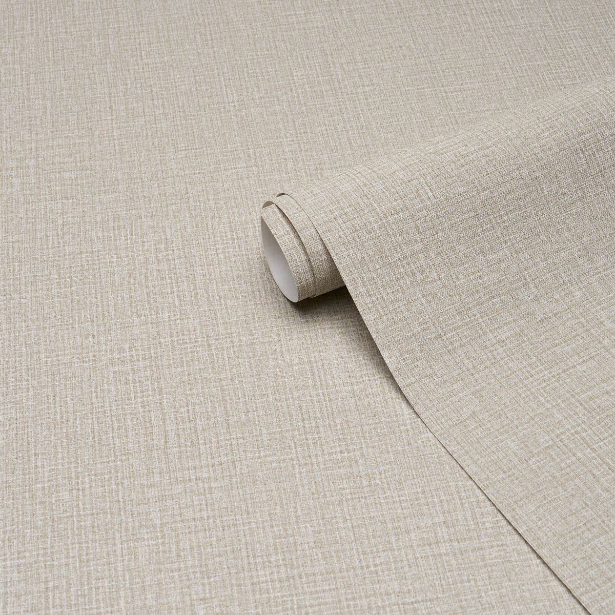 Campagne Linen Vinyl Wallpaper in stone color - pattern number 5017523 - by Schumacher in the Schumacher Utility collection