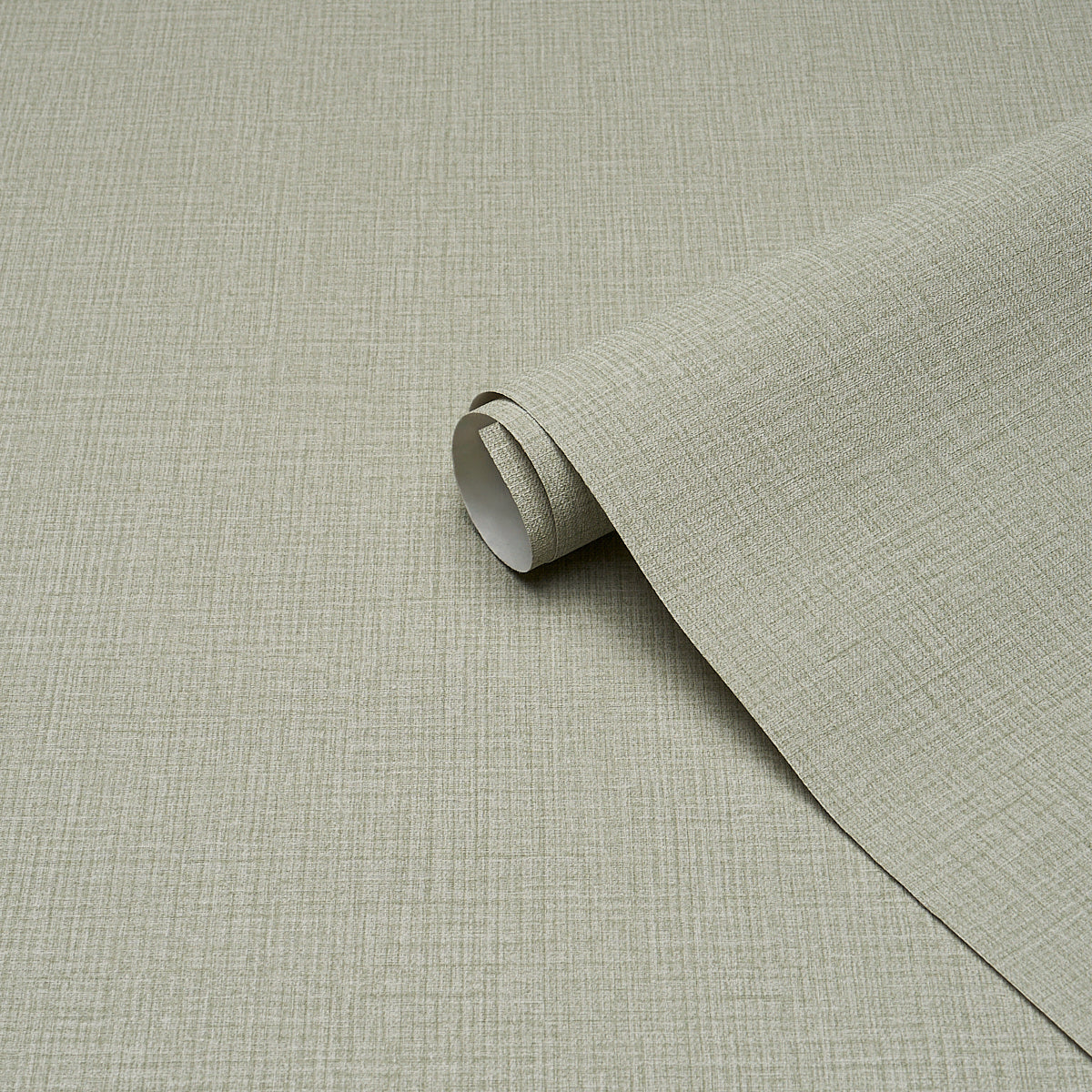 Campagne Linen Vinyl Wallpaper in aloe color - pattern number 5017524 - by Schumacher in the Schumacher Utility collection