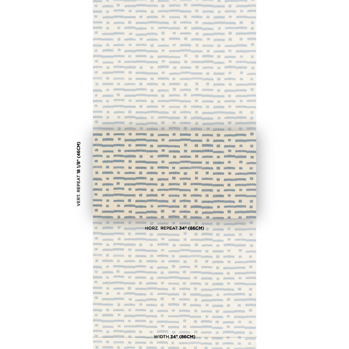 Abstract Ikat Sisal Wallpaper in cadet color - pattern number 5017590 - by Schumacher in the Perennial Favorites collection