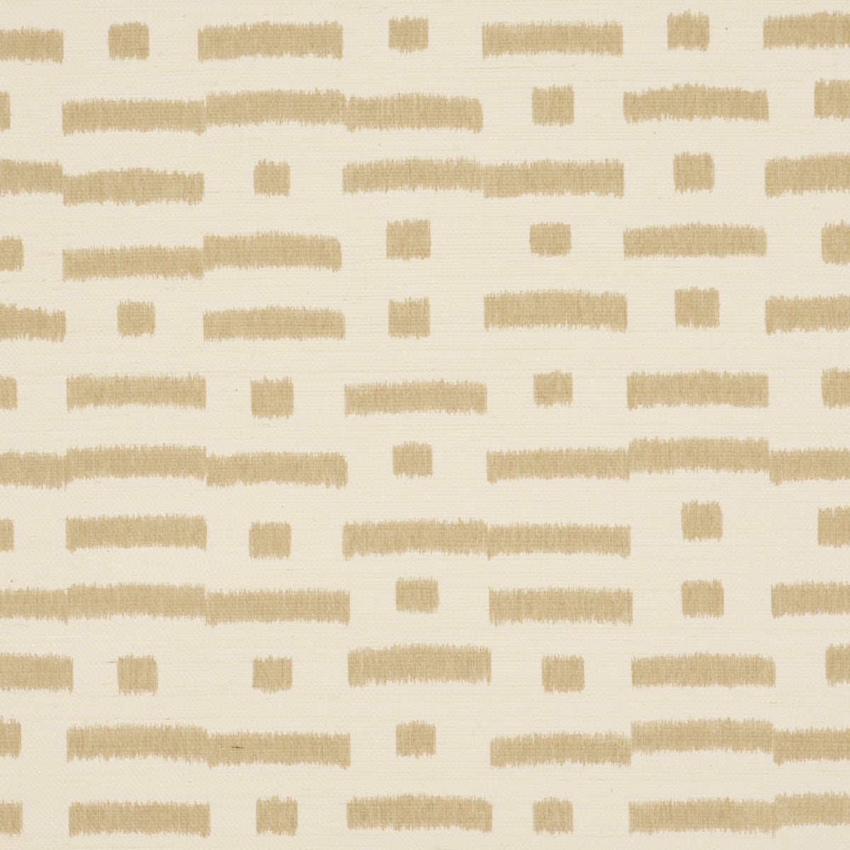 Abstract Ikat Sisal Wallpaper in beige color - pattern number 5017591 - by Schumacher in the Perennial Favorites collection