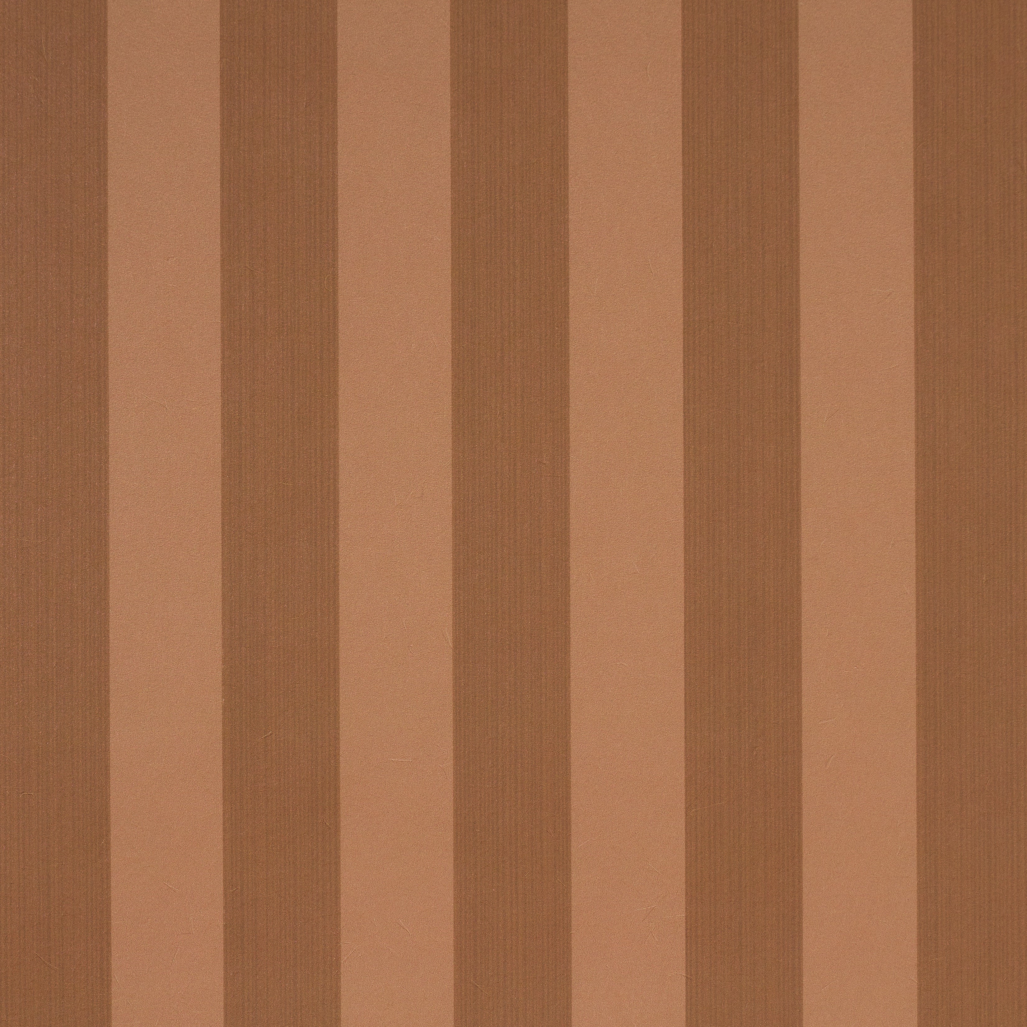 Edwin Stripe Medium Wallpaper in terracotta color - pattern number 5017641 - by Schumacher in the Atelier Paris collection