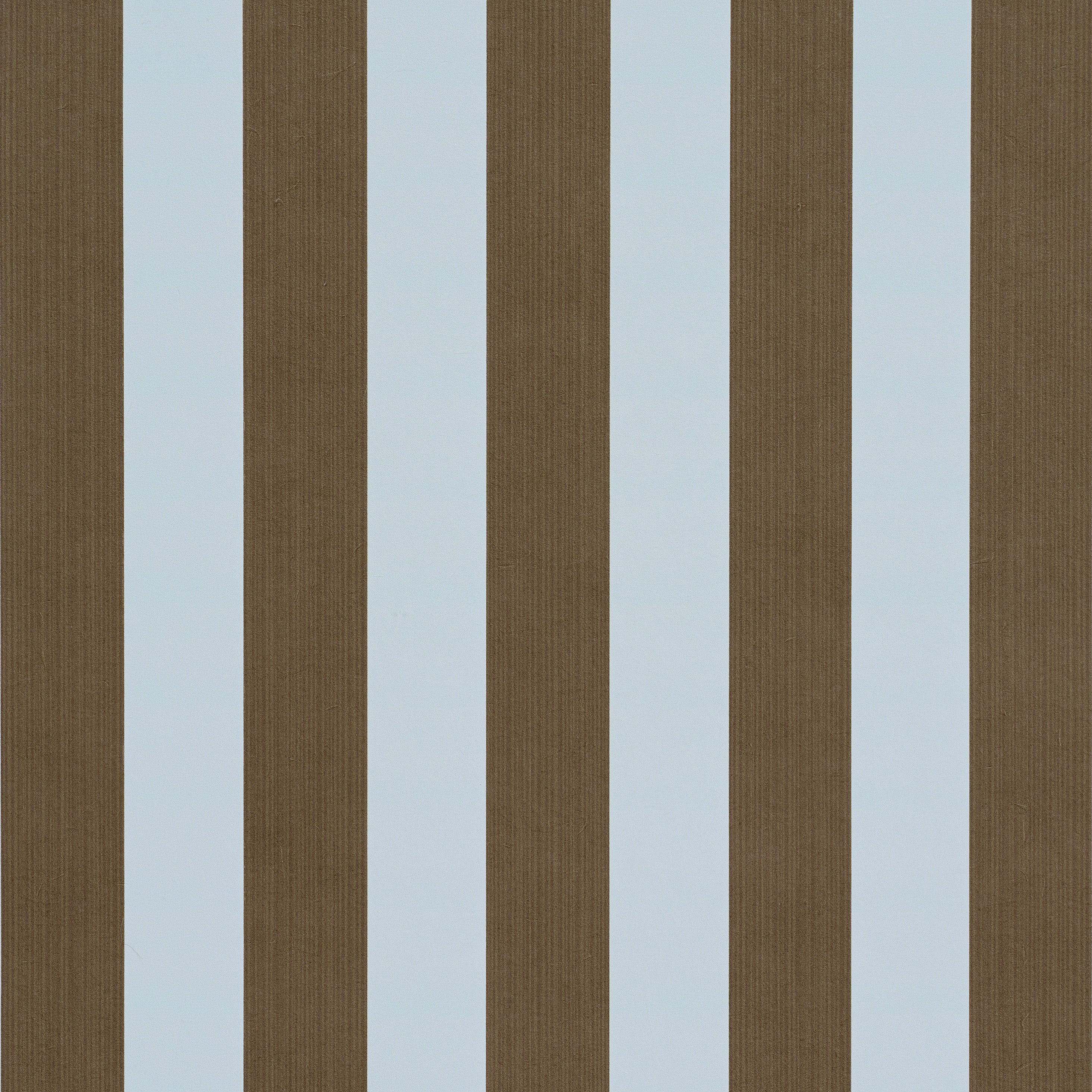 Edwin Stripe Medium Wallpaper in brown and sky color - pattern number 5017642 - by Schumacher in the Atelier Paris collection
