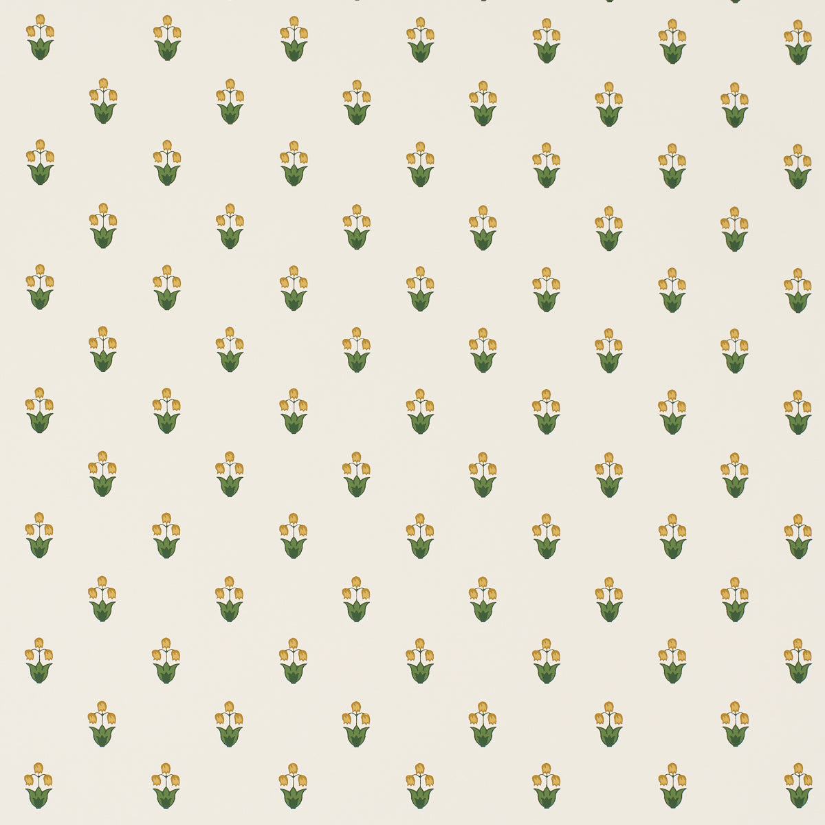 Moira Hand Print Wallpaper in marigold color - pattern number 5017660 - by Schumacher in the Prairie collection