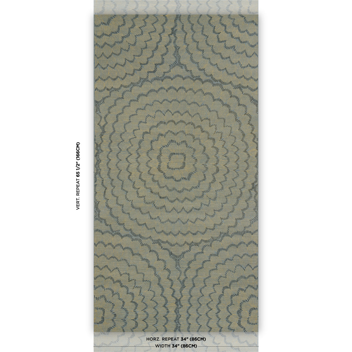Feather Bloom Sisal Wallpaper in nile color - pattern number 5017712 - by Schumacher in the Perennial Favorites collection