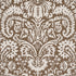 Suffolk Damask Wallpaper in brown color - pattern number 5017720 - by Schumacher in the Veere Grenney collection
