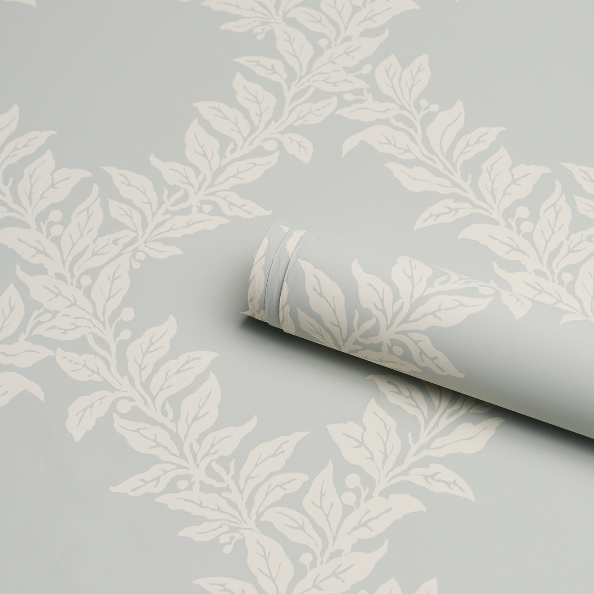 Tyninghame Trellis Wallpaper in sky color - pattern number 5017752 - by Schumacher in the A Country Life collection