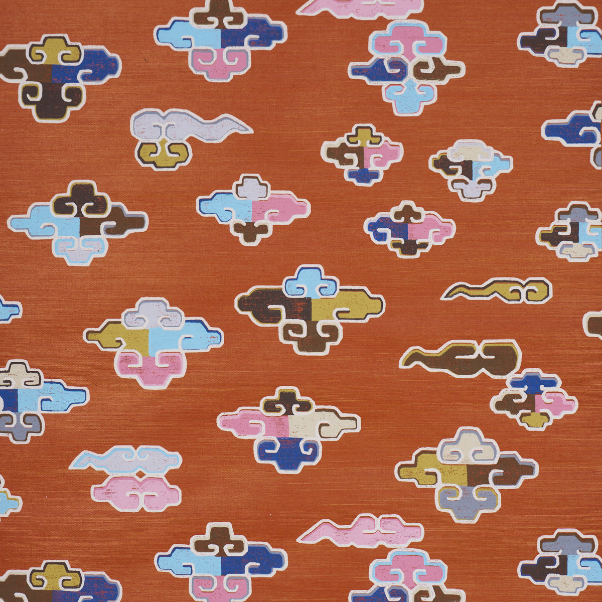 In Dreams Wallpaper in persimmon color - pattern number 5017760 - by Schumacher in the Cristina Buckley collection