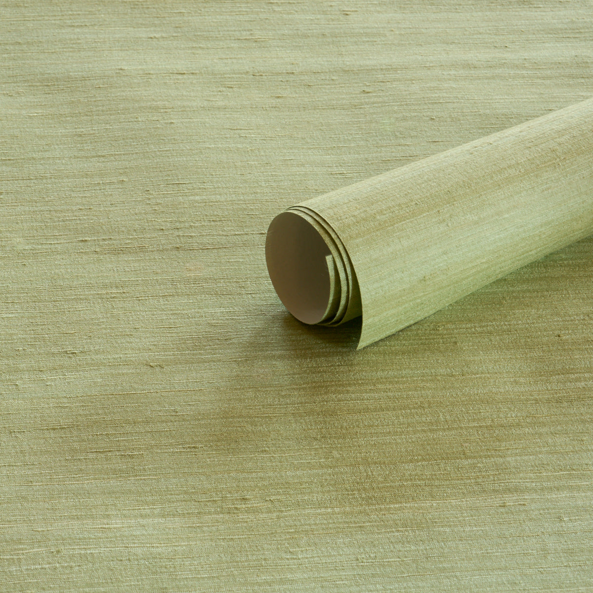 Shaded Silk Wallpaper in Celery color - pattern number 5017782 - by Schumacher in the Perfect Basics Textured Wallcovering collection