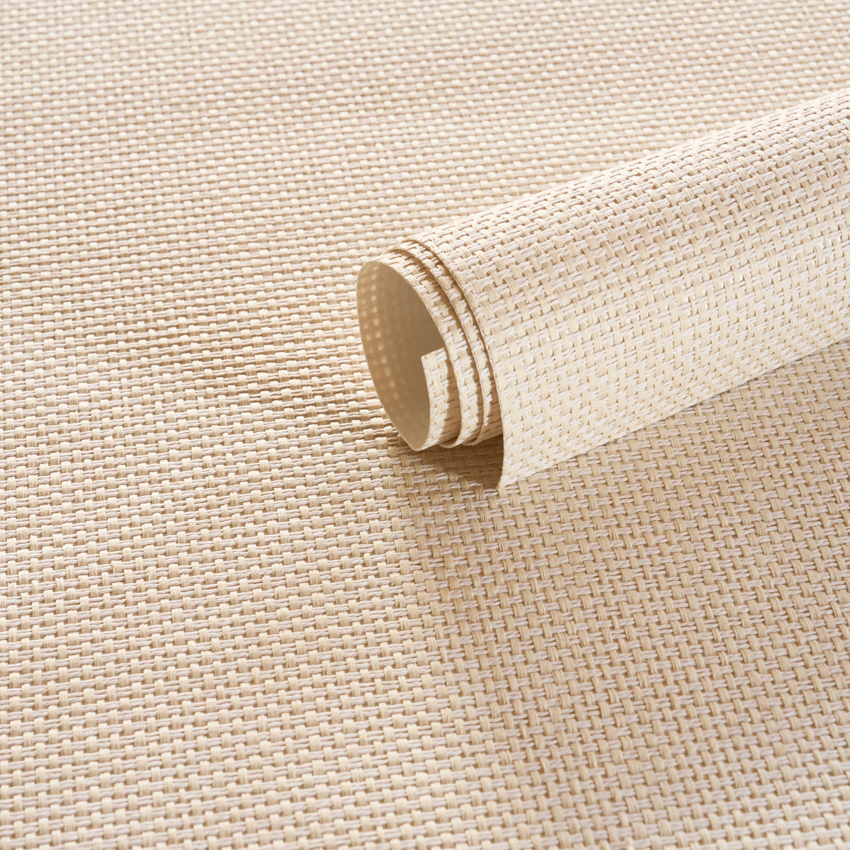 Gami Paperweave Wallpaper in Cream color - pattern number 5017800 - by Schumacher in the Perfect Basics Textured Wallcovering collection