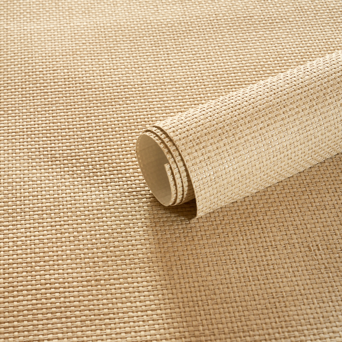Gami Paperweave Wallpaper in Natural color - pattern number 5017801 - by Schumacher in the Perfect Basics Textured Wallcovering collection