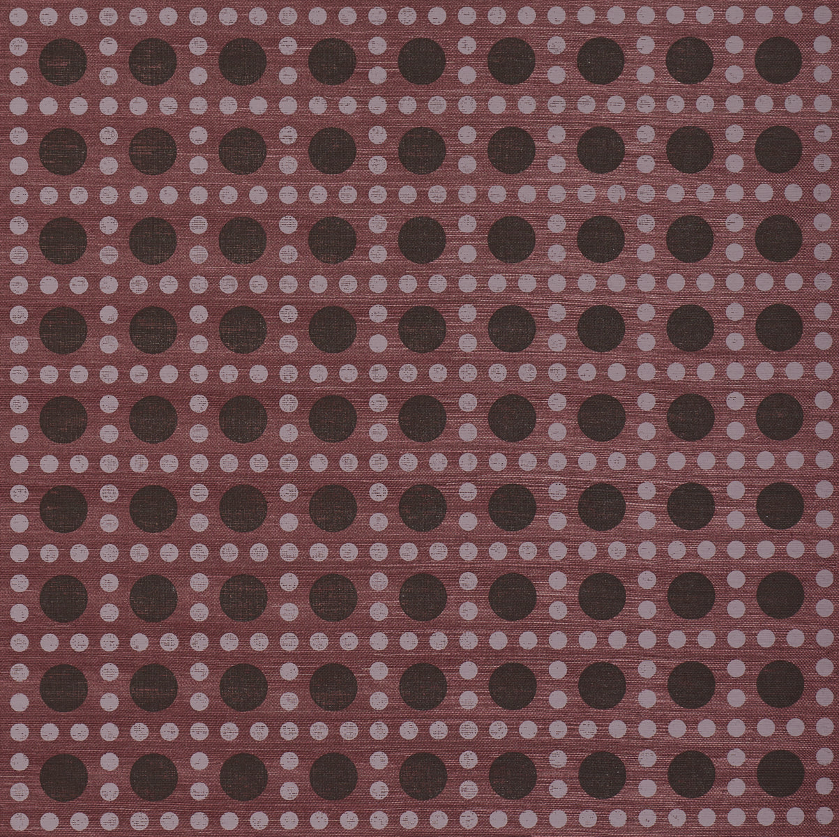 Puntini Sisal Wallpaper in plum color - pattern number 5017872 - by Schumacher in the Backdrop I collection