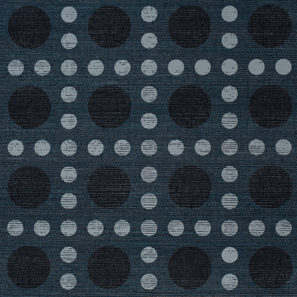 Puntini Sisal Wallpaper in indigo color - pattern number 5017873 - by Schumacher in the Backdrop I collection