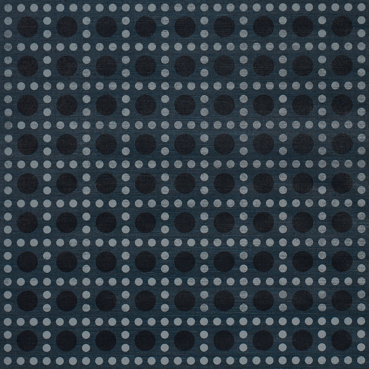 Puntini Sisal Wallpaper in indigo color - pattern number 5017873 - by Schumacher in the Backdrop I collection