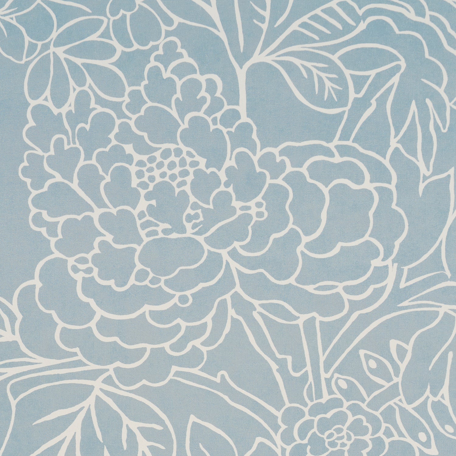 Chiang Mai Dragon Silhouette Wallpaper in ciel de provence color - pattern number 5017920 - by Schumacher in the Atelier Paris collection