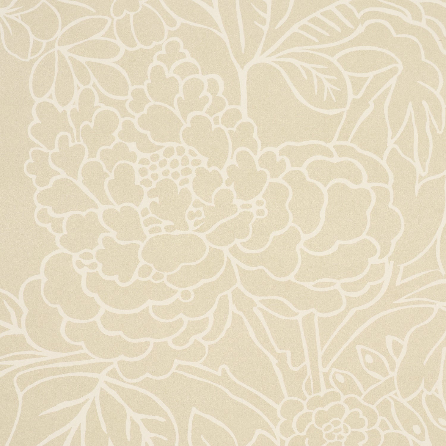 Chiang Mai Dragon Silhouette Wallpaper in mistral sand color - pattern number 5017922 - by Schumacher in the Atelier Paris collection