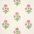 Poppy Print Wallpaper in rose and grass color - pattern number 5017980 - by Schumacher in the Perennial Favorites collection