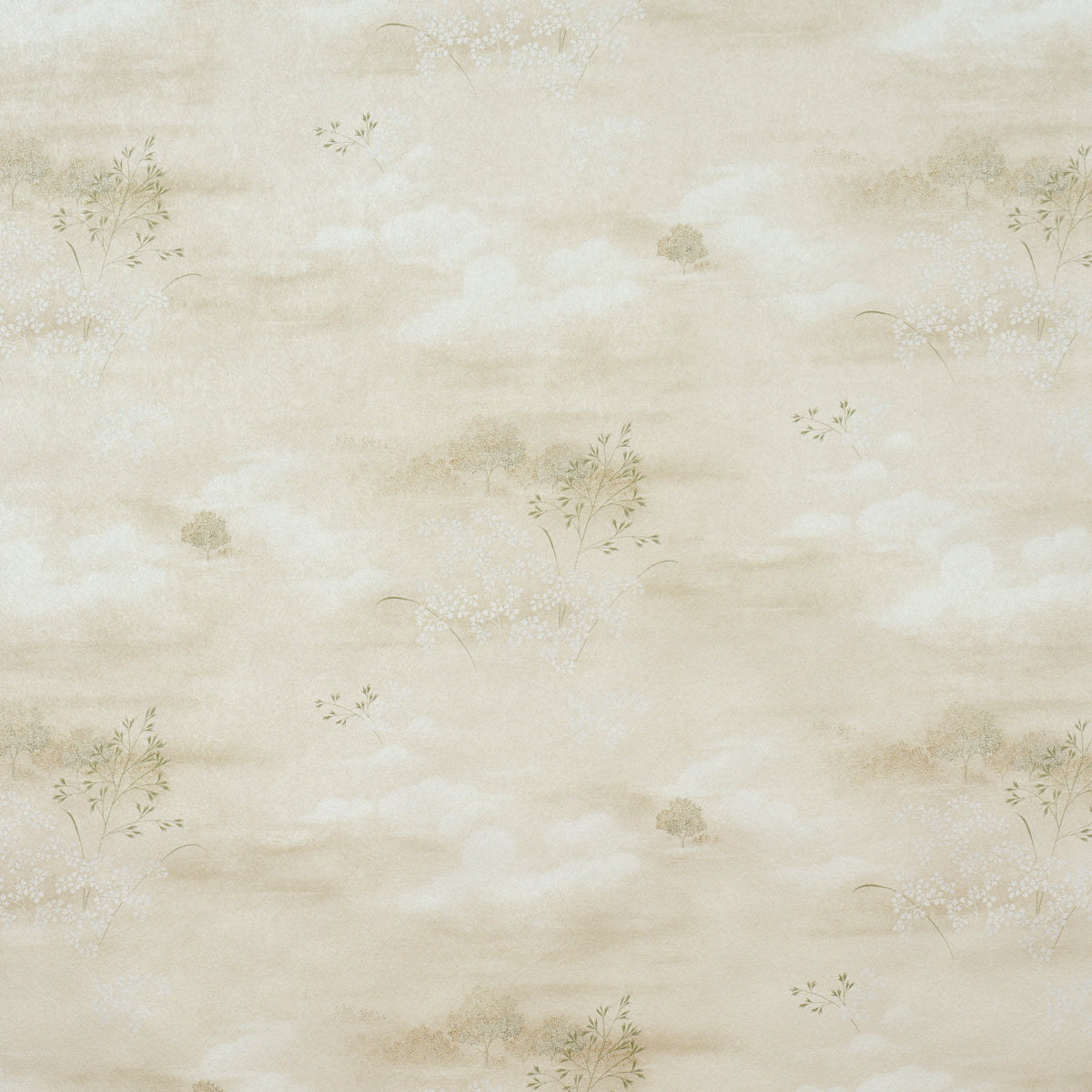 Calm Skies Wallpaper in sage color - pattern number 5018041 - by Schumacher in the Japonisme collection